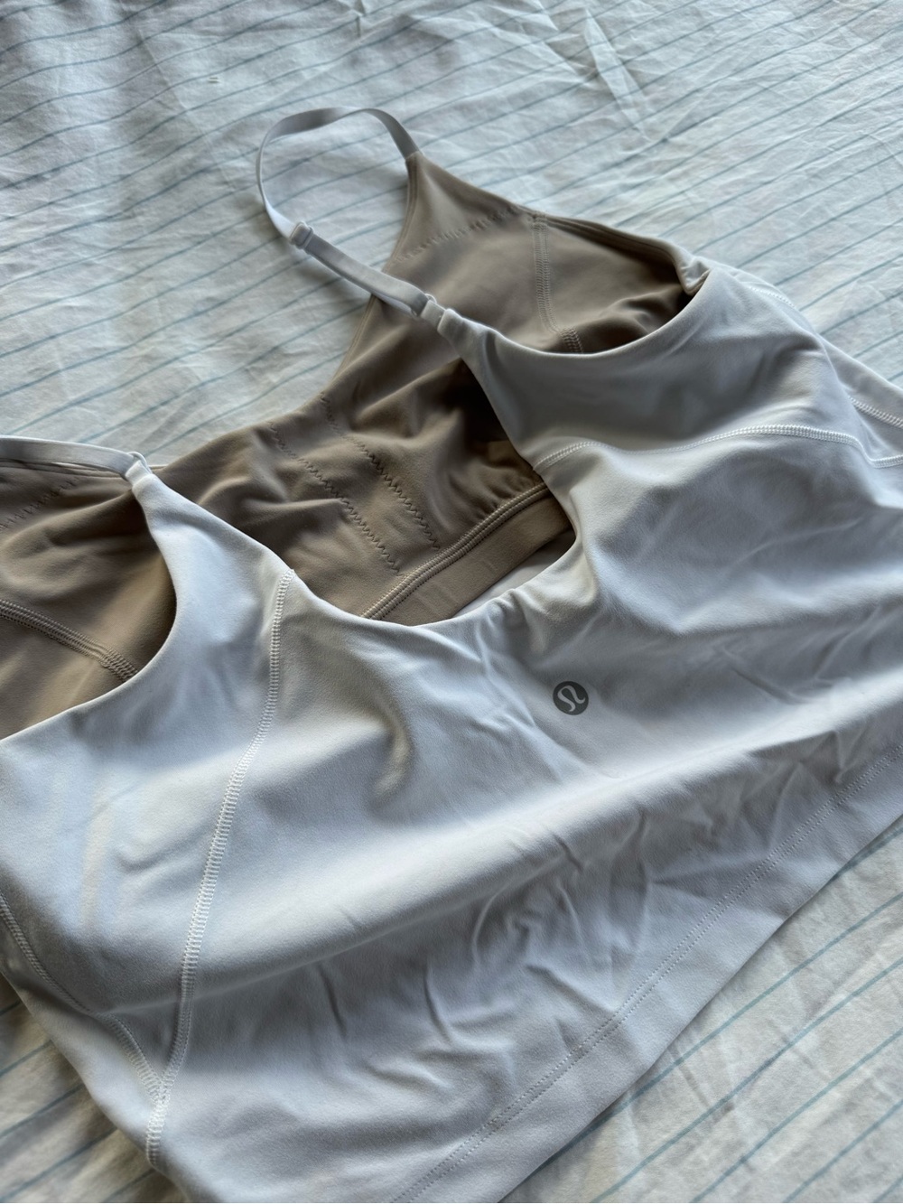 lululemon Align™ Cropped Cami Tank Top - White, size: 10 - Picture 2 of 3